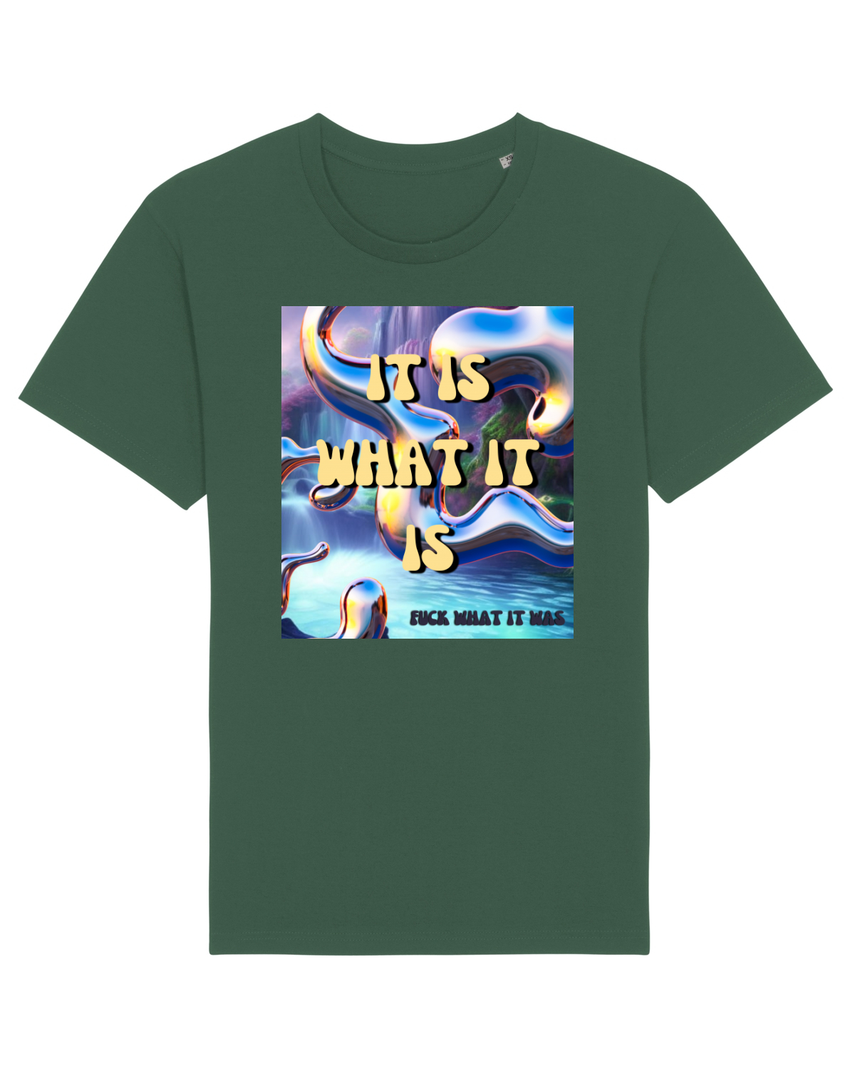 Tricou mânecă scurtă Unisex Rocker Bottle Green