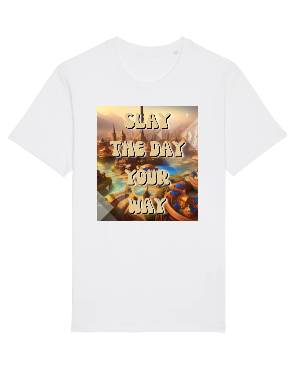 Tricou mânecă scurtă Unisex Rocker White