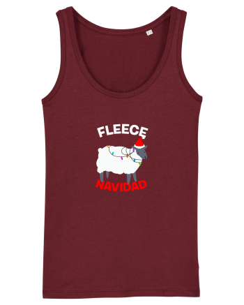 Fleece Navidad Burgundy