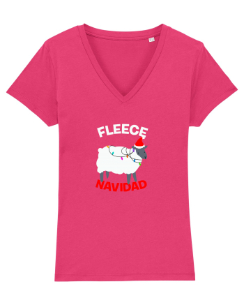 Fleece Navidad Raspberry