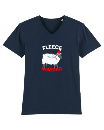 Fleece Navidad French Navy