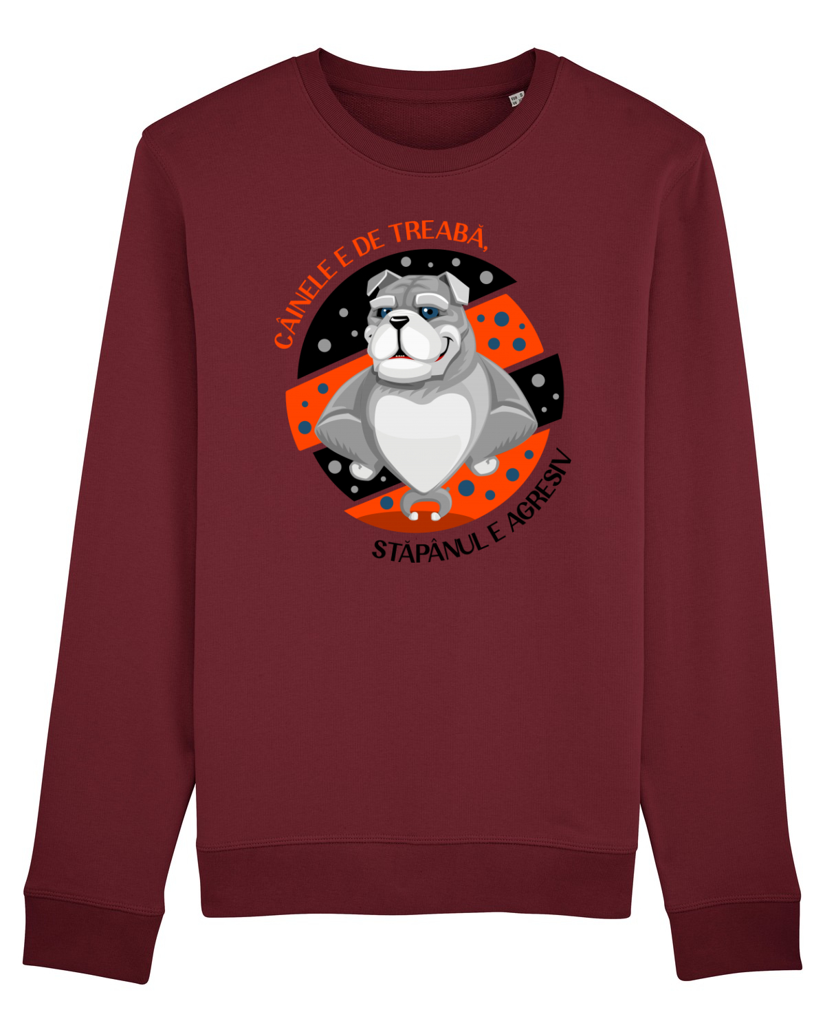 Bluză mânecă lungă Unisex Rise Burgundy