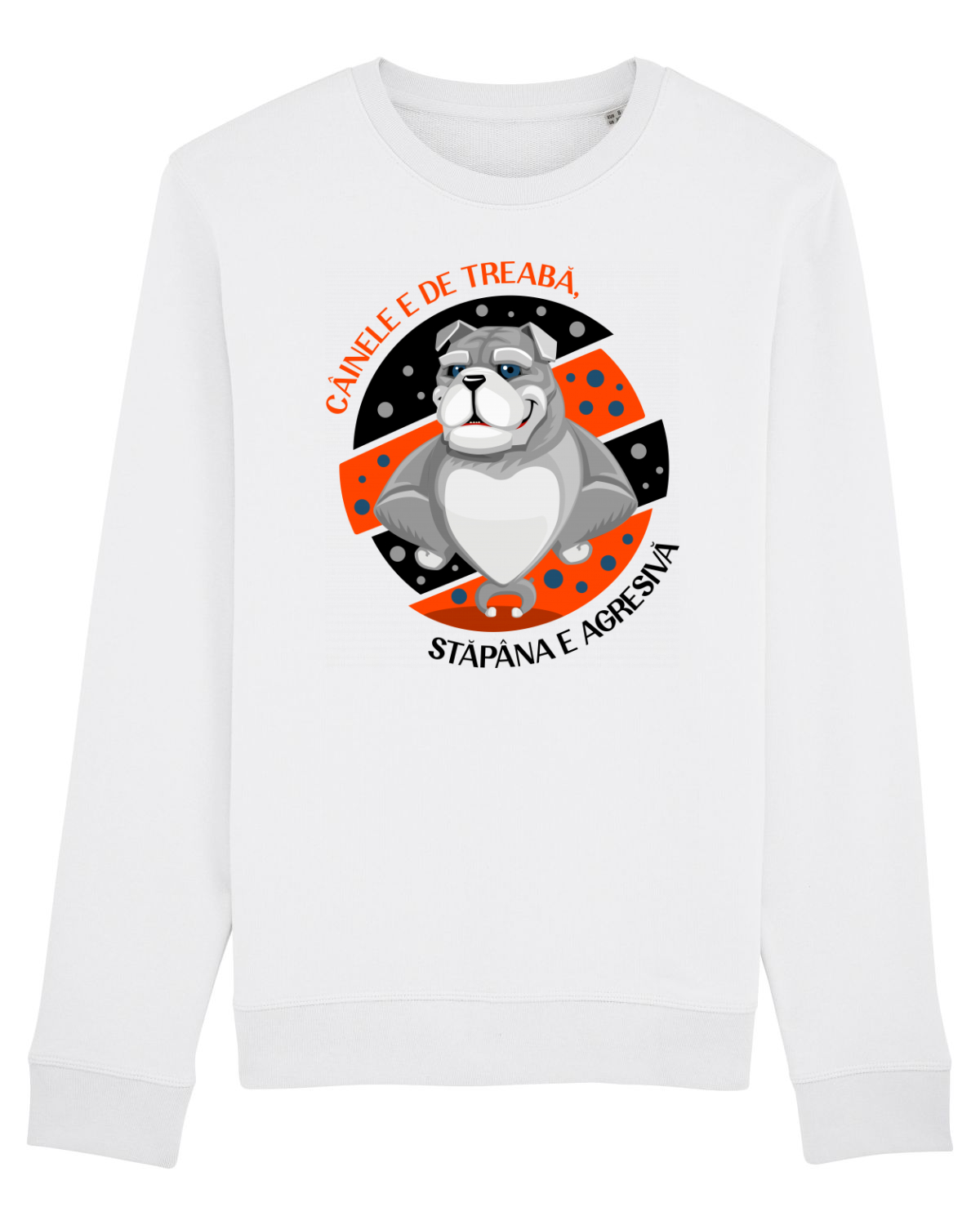 Bluză mânecă lungă Unisex Rise White