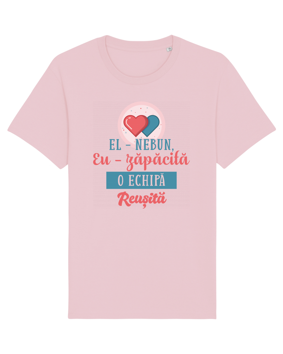 Tricou mânecă scurtă Unisex Rocker Cotton Pink