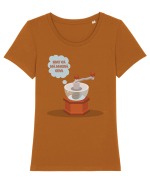 Simt că mă macină ceva Tricou mânecă scurtă guler larg fitted Damă Expresser