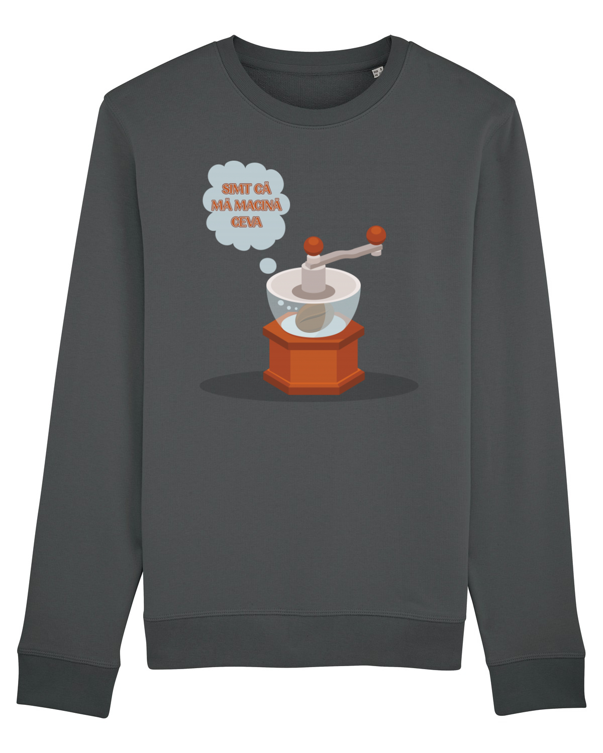 Bluză mânecă lungă Unisex Rise Anthracite