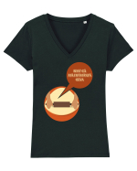 Simt că mă frământă ceva Tricou mânecă scurtă guler V Damă Evoker