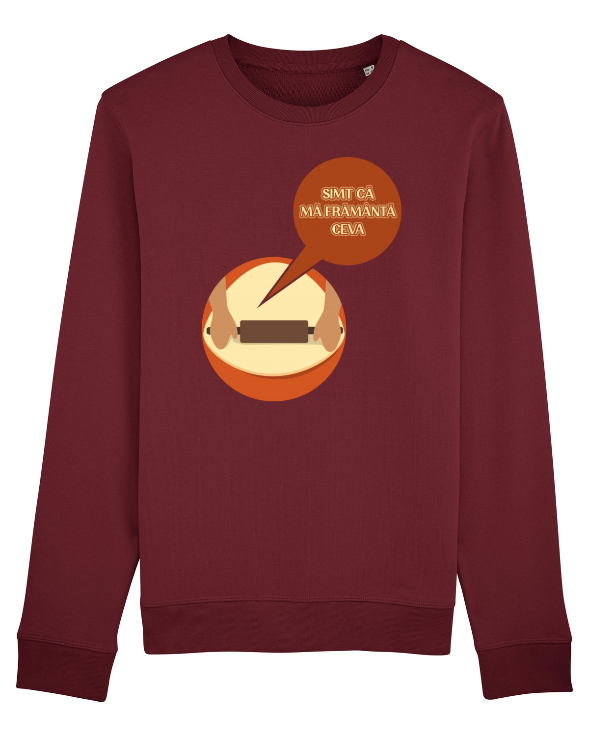 Bluză mânecă lungă Unisex Rise Burgundy