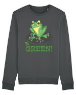 Be Green! Bluză mânecă lungă Unisex Rise