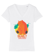 Bearly Dressed Tricou mânecă scurtă guler V Damă Evoker
