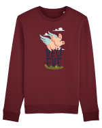 Believe Flying Pig Bluză mânecă lungă Unisex Rise