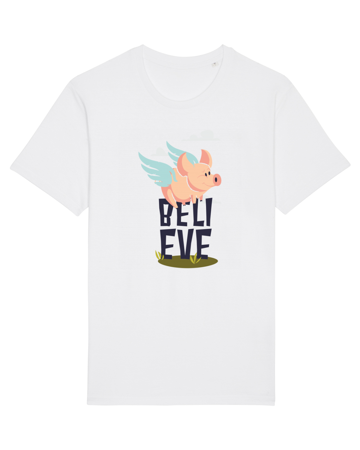 Tricou mânecă scurtă Unisex Rocker White