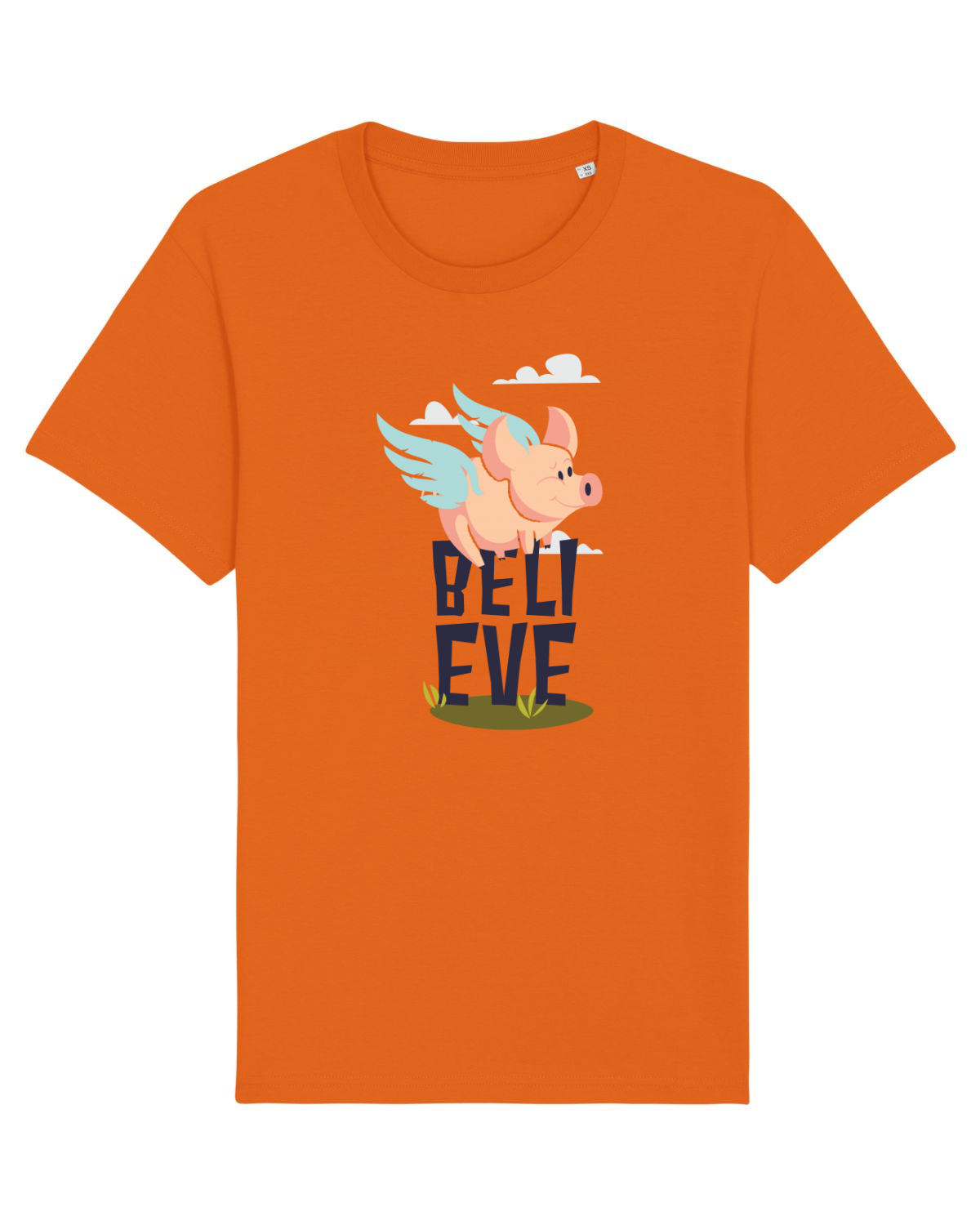Tricou mânecă scurtă Unisex Rocker Bright Orange