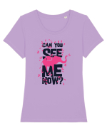 Can You See Me Now Tricou mânecă scurtă guler larg fitted Damă Expresser