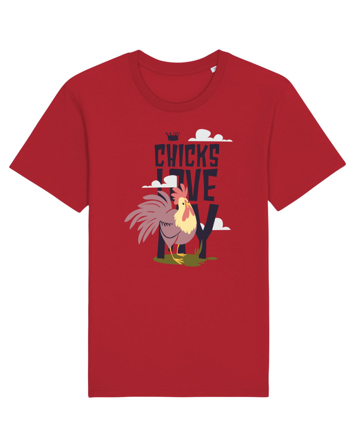 Tricou mânecă scurtă Unisex Rocker Red