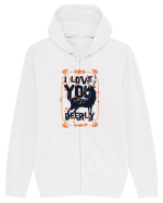 I Love You Deerly Hanorac cu fermoar Unisex Connector