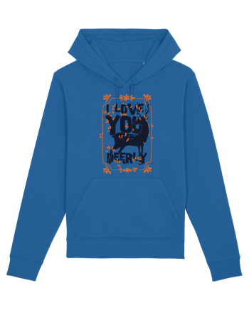 I Love You Deerly Royal Blue