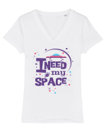 I Need My Space Tricou mânecă scurtă guler V Damă Evoker