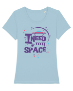 I Need My Space Tricou mânecă scurtă guler larg fitted Damă Expresser