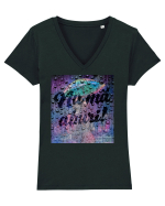 Nu mă aburi! Tricou mânecă scurtă guler V Damă Evoker