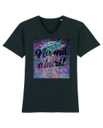 Nu mă aburi! Tricou mânecă scurtă guler V Bărbat Presenter