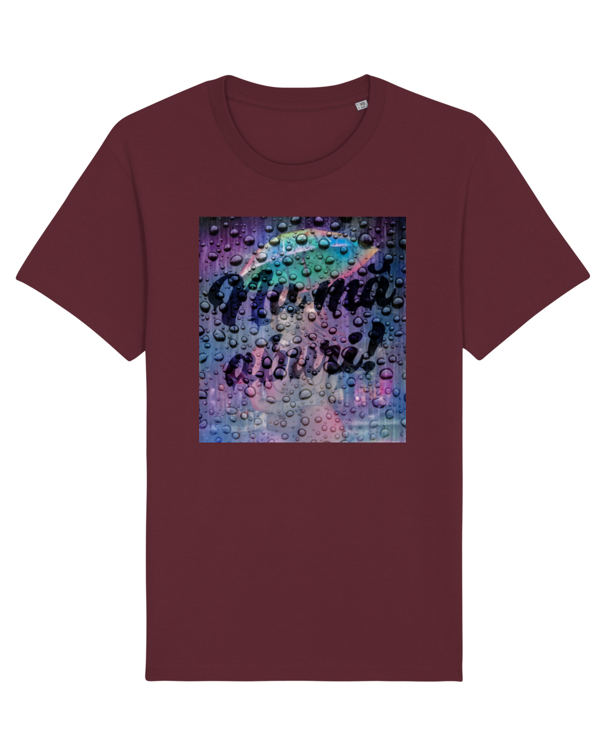 Tricou mânecă scurtă Unisex Rocker Burgundy