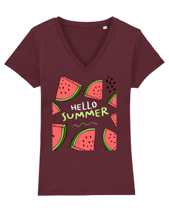 HELLO SUMMER Burgundy