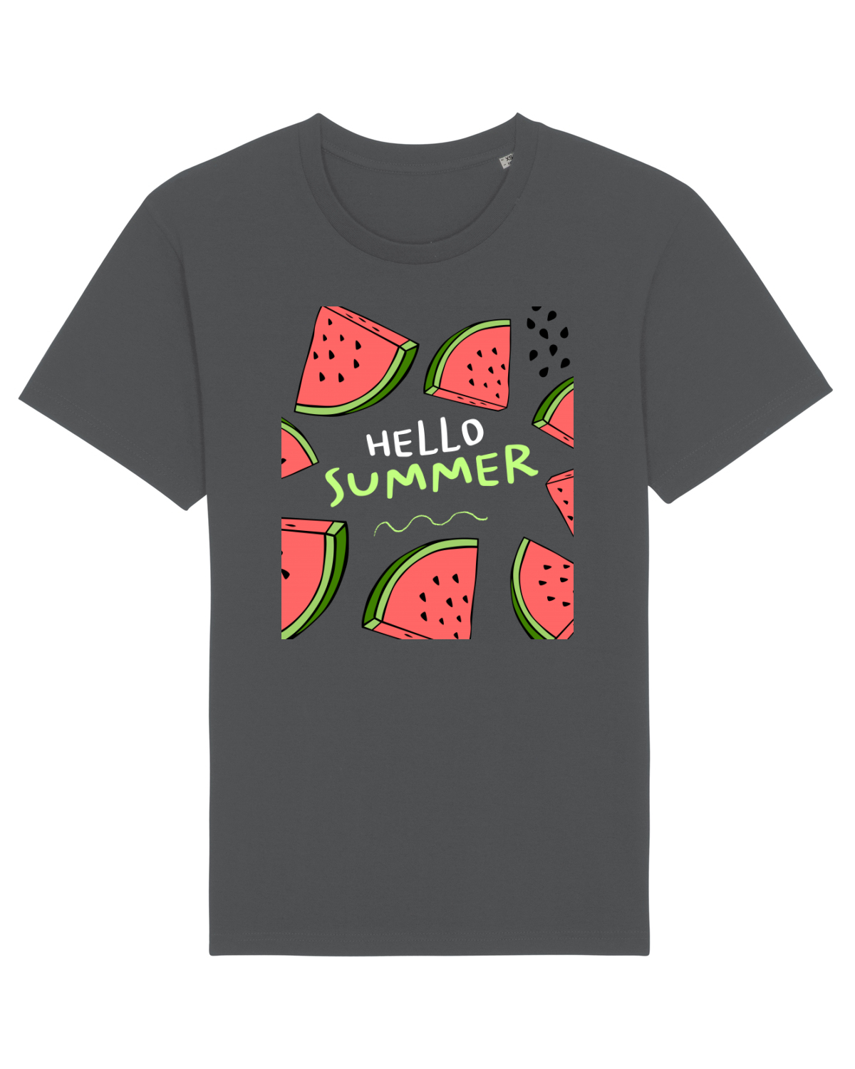 Tricou mânecă scurtă Unisex Rocker Anthracite