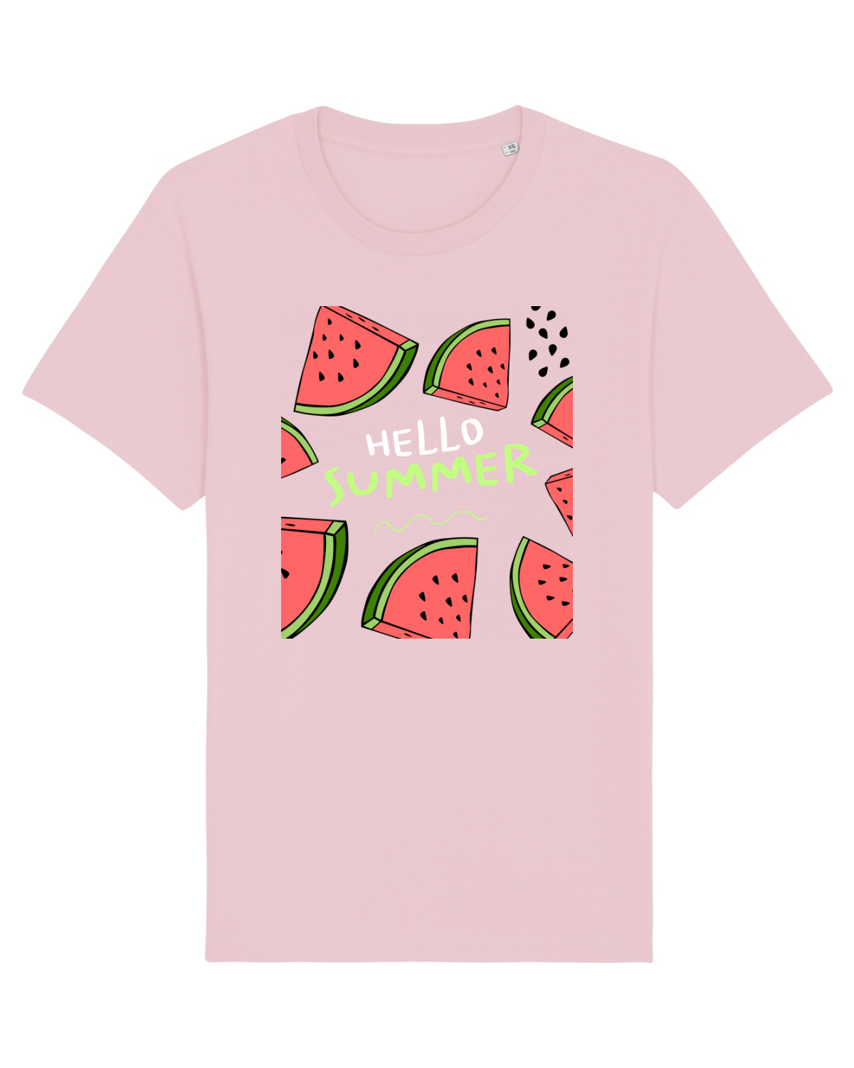 Tricou mânecă scurtă Unisex Rocker Cotton Pink