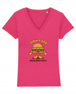 BURGER Tricou mânecă scurtă guler V Damă Evoker