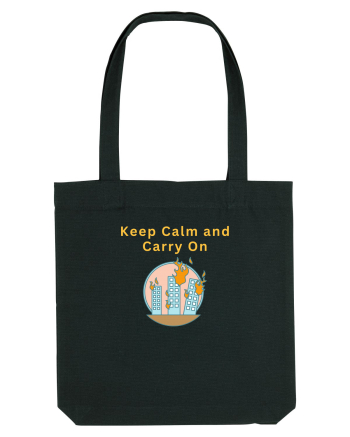 KEEP CALM AND CARRY ON Black