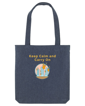 KEEP CALM AND CARRY ON Midnight Blue