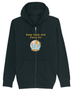 KEEP CALM AND CARRY ON Hanorac cu fermoar Unisex Connector