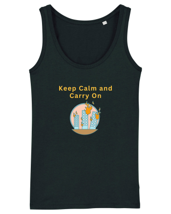 KEEP CALM AND CARRY ON Black