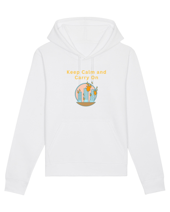 KEEP CALM AND CARRY ON White