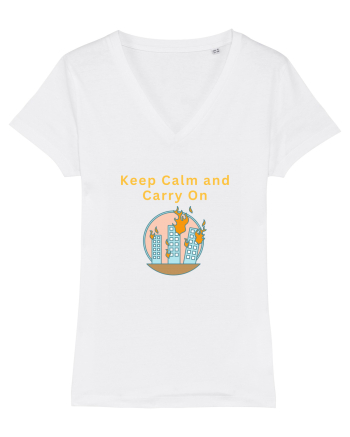 KEEP CALM AND CARRY ON White