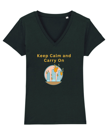 KEEP CALM AND CARRY ON Black