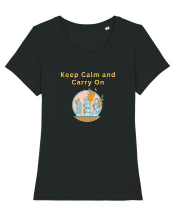 KEEP CALM AND CARRY ON Black