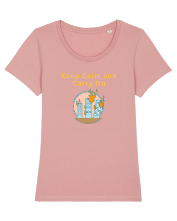 KEEP CALM AND CARRY ON Canyon Pink