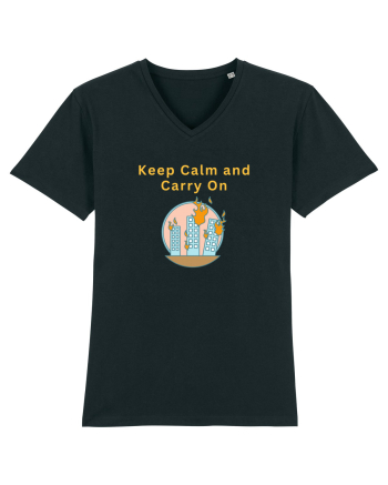 KEEP CALM AND CARRY ON Black
