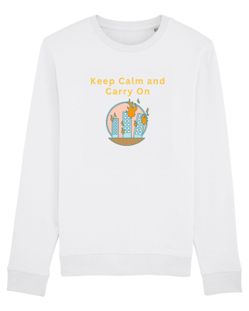 KEEP CALM AND CARRY ON White