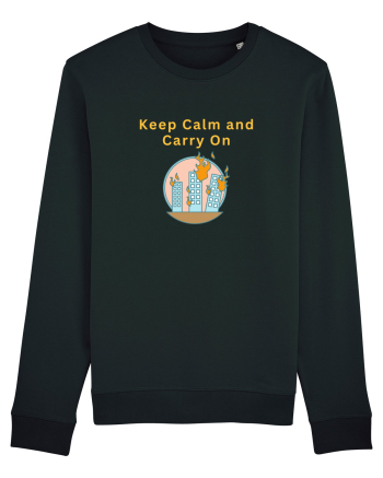 KEEP CALM AND CARRY ON Black
