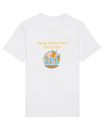 KEEP CALM AND CARRY ON White