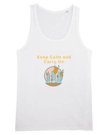 KEEP CALM AND CARRY ON White