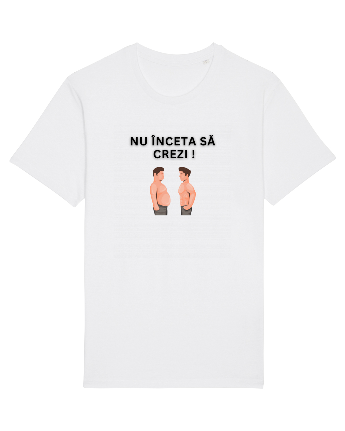 Tricou mânecă scurtă Unisex Rocker White