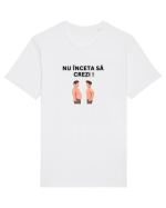 NU ÎNCETA SĂ CREZI Tricou mânecă scurtă Unisex Rocker