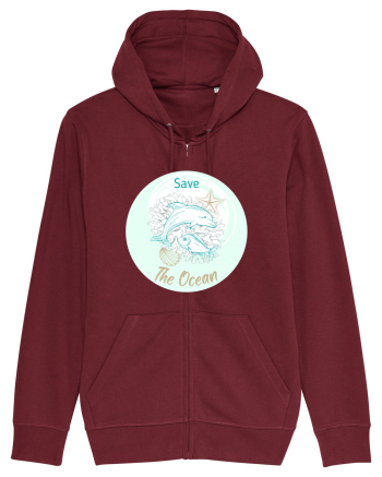 SAVE THE OCEAN Burgundy