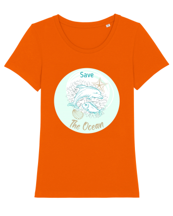 SAVE THE OCEAN Bright Orange