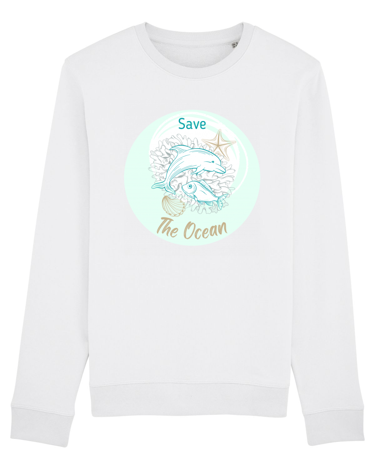 Bluză mânecă lungă Unisex Rise White