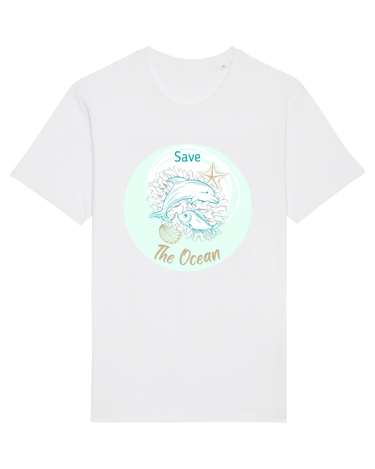 Tricou mânecă scurtă Unisex Rocker White